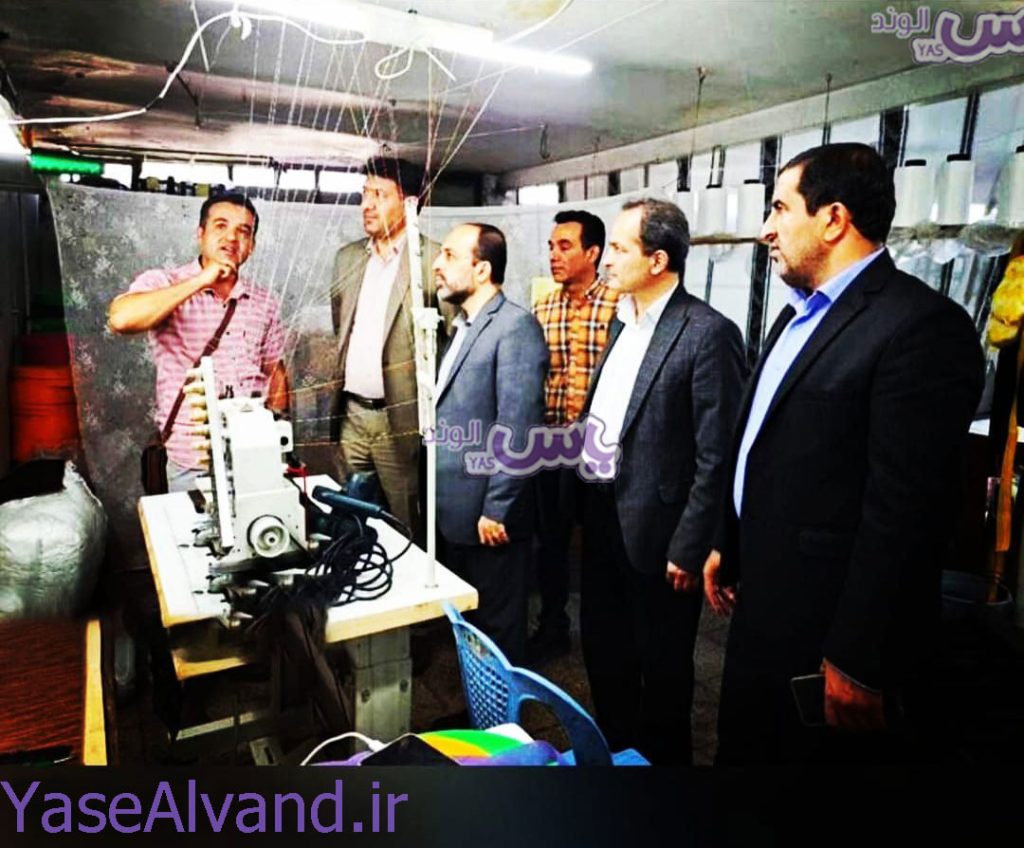 بازدید فرماندار همدان از کارگاه یاس الوند